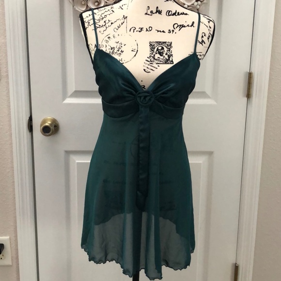 Victoria's Secret Other - Victoria’s Secret vintage deep green babydoll